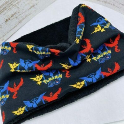 Snood enfant motifs Pokémon en polaire ou coton - Ateliersdisa