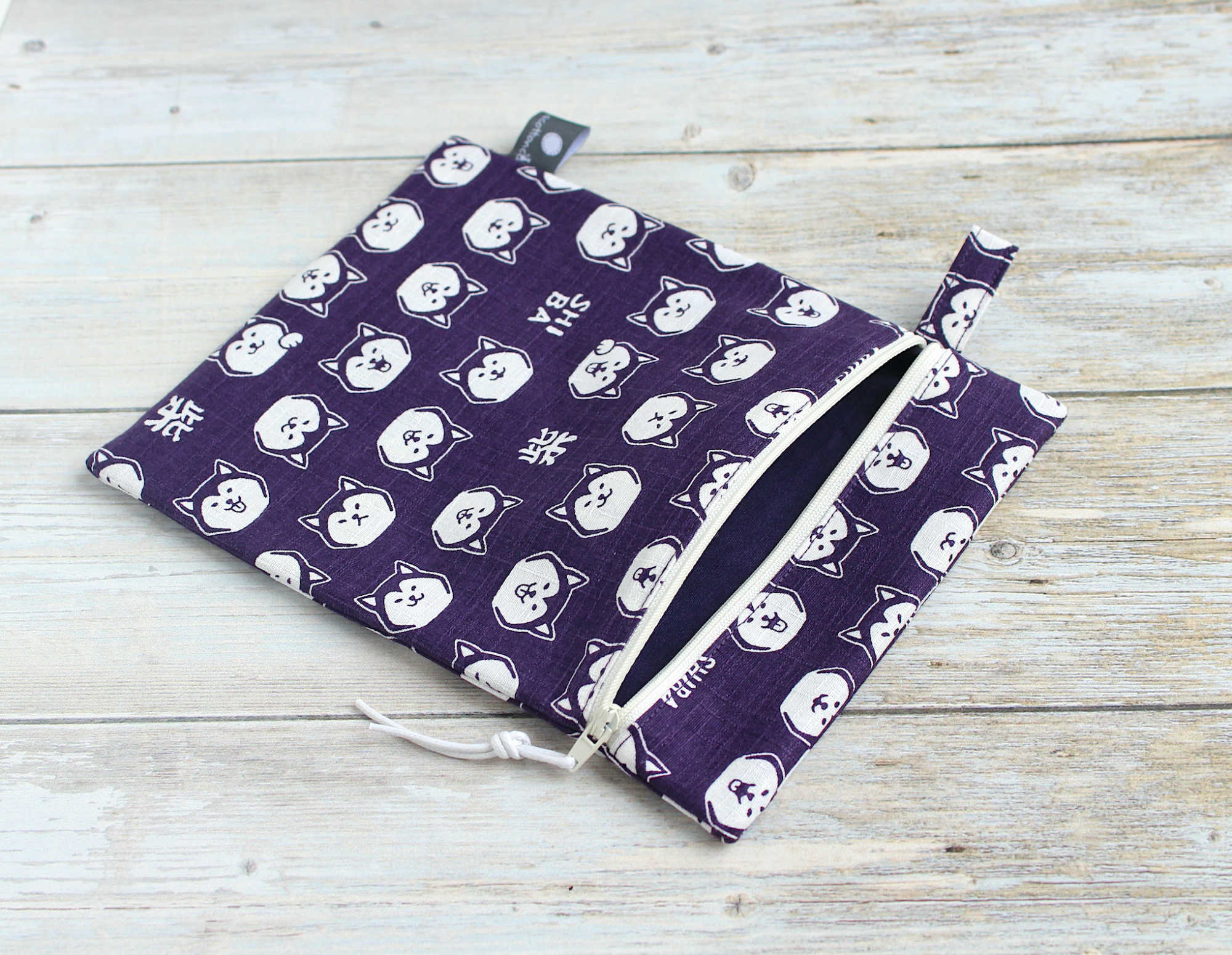 Pochette japonaise zippee, porte livre, étui billets avion passeport – Image 5