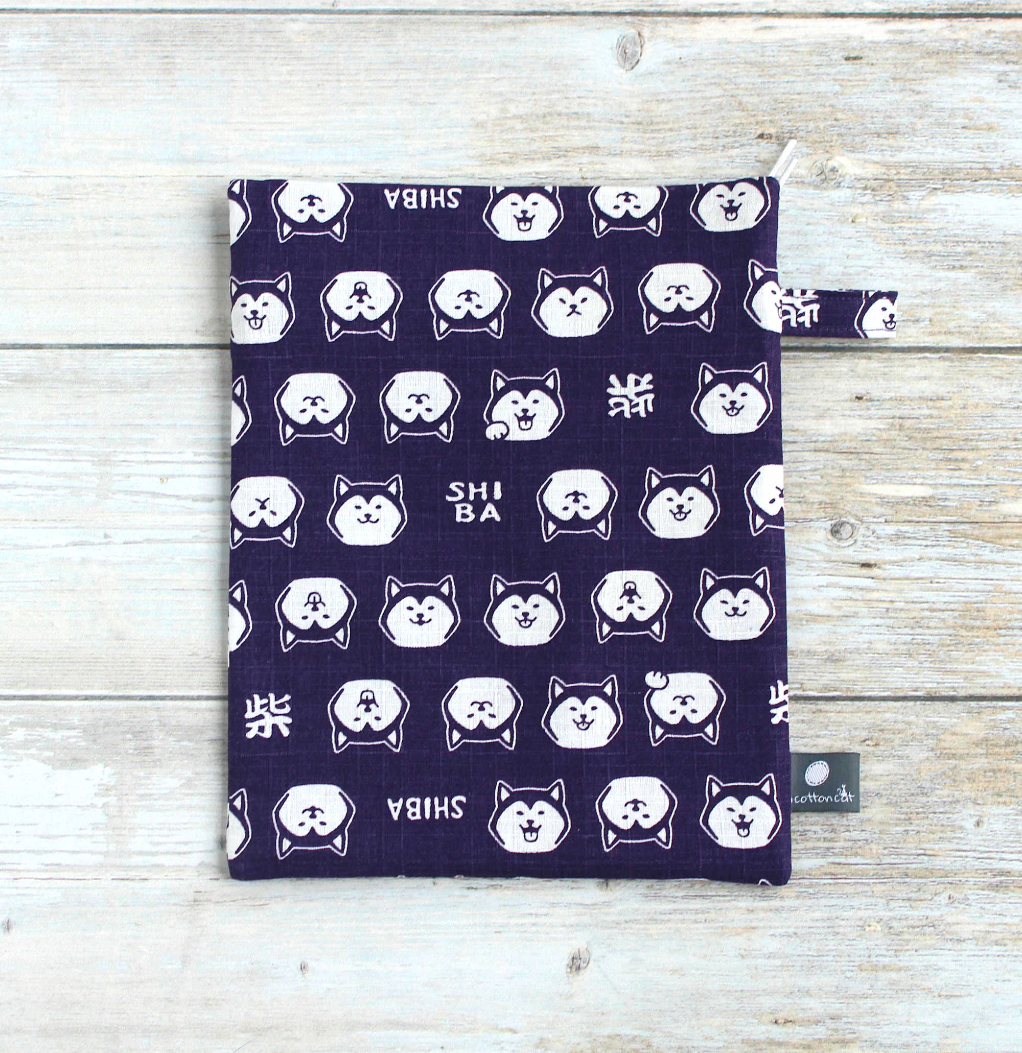 Pochette japonaise zippee, porte livre, étui billets avion passeport – Image 6
