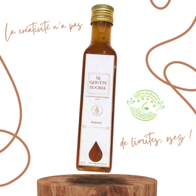 Sirop naturel artisanal de Noisette | La Goutte Noisette | 250ml