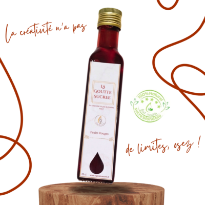 Sirop naturel artisanal de Fruits Rouges | La Goutte Fruits Rouges | 250ml