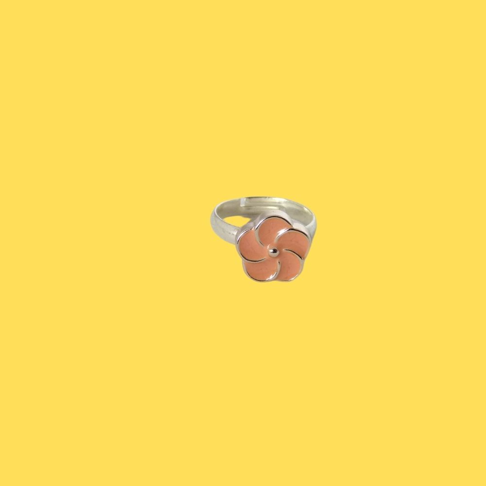 Bague Enfant Fleur Rose – Image 2