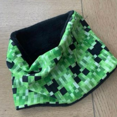 Snood garçon polaire motifs Minecraft - Ateliersdisa