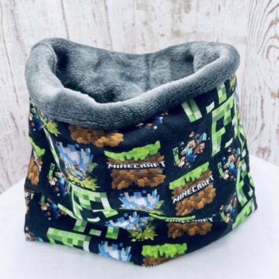 Snood garçon polaire motifs Minecraft - Ateliersdisa