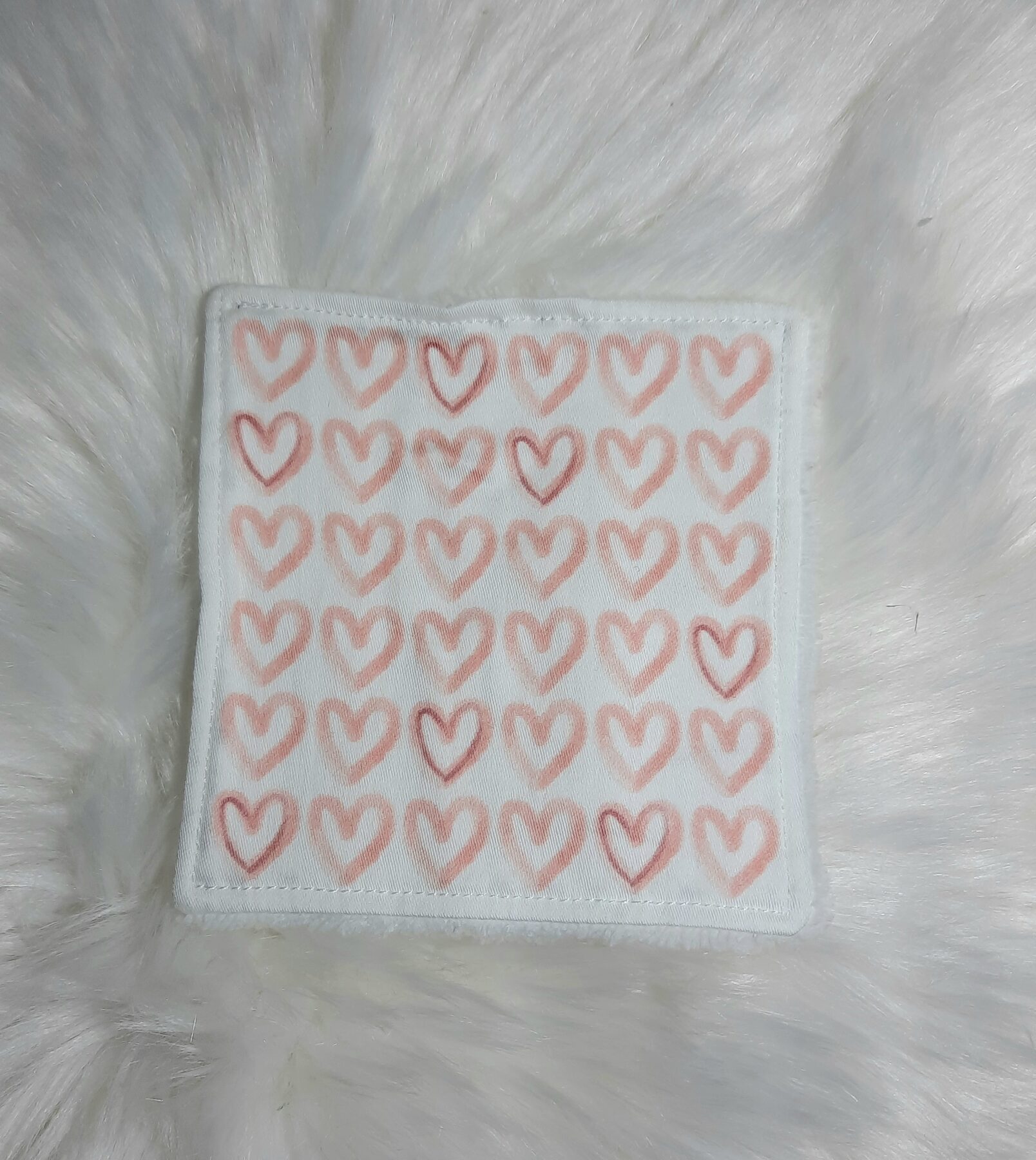 Lot de 4 lingettes démaquillantes lavables - Motif "I Love You Mum" – Image 3