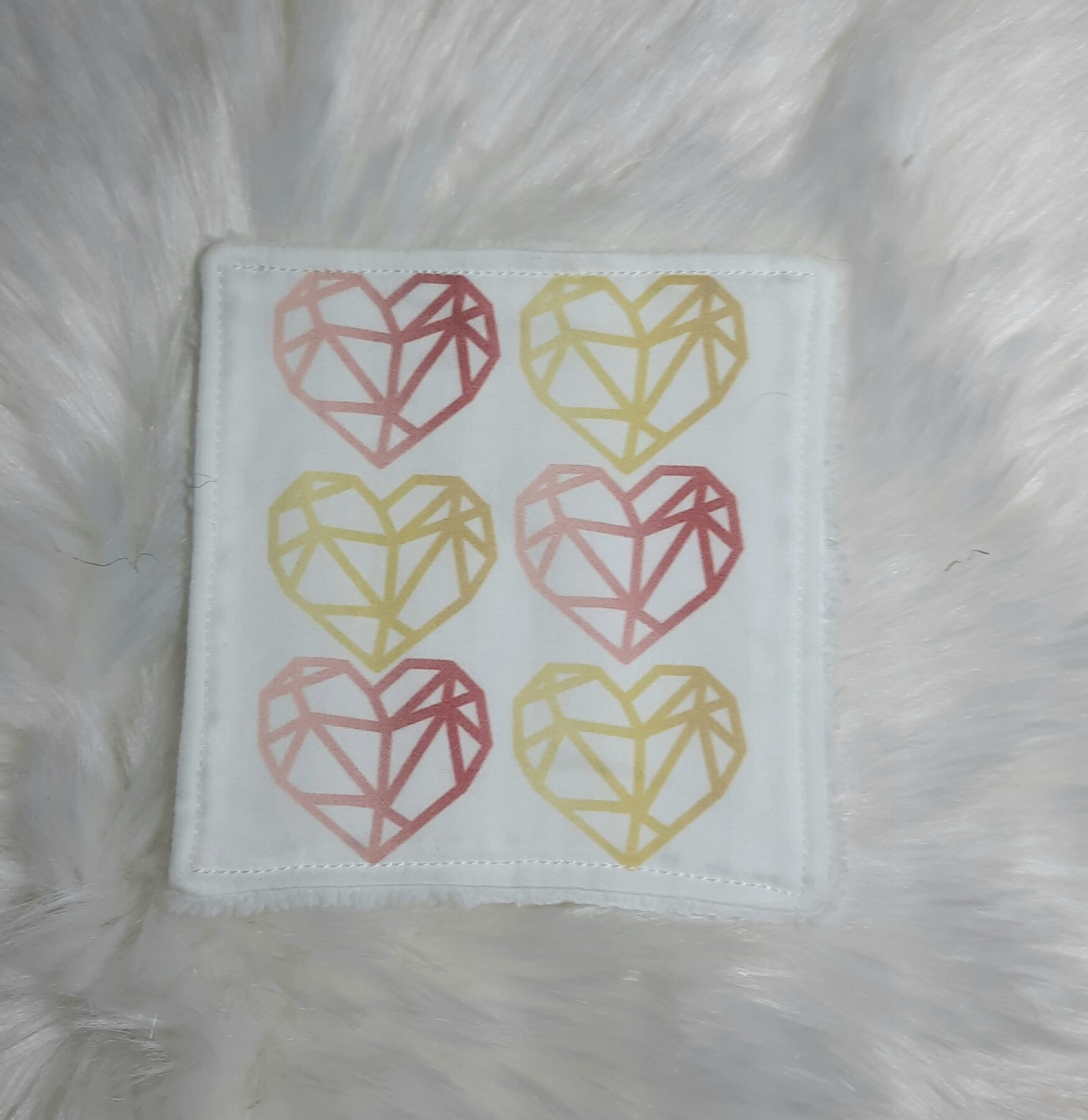 Lot de 4 lingettes démaquillantes lavables - Motif "I Love You Mum" – Image 4