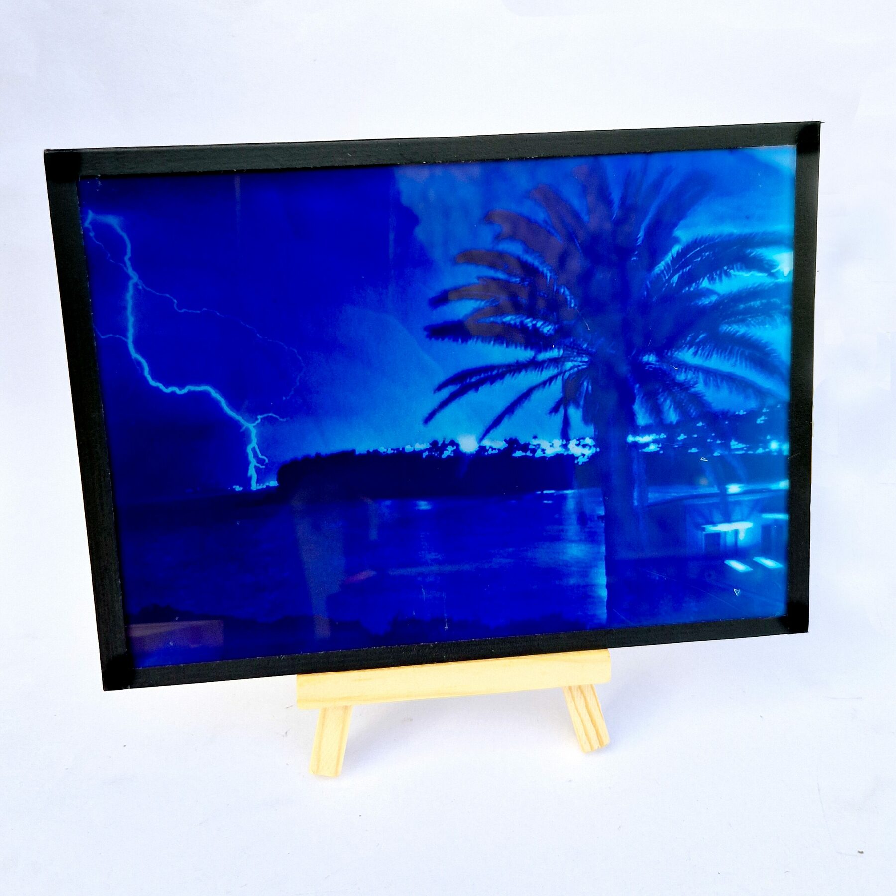 Cyanotype sur Verre - Eclair