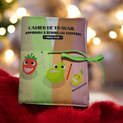 Cahier de Travail Réutilisable : Apprendre à Écrire les Chiffres avec des Fruits