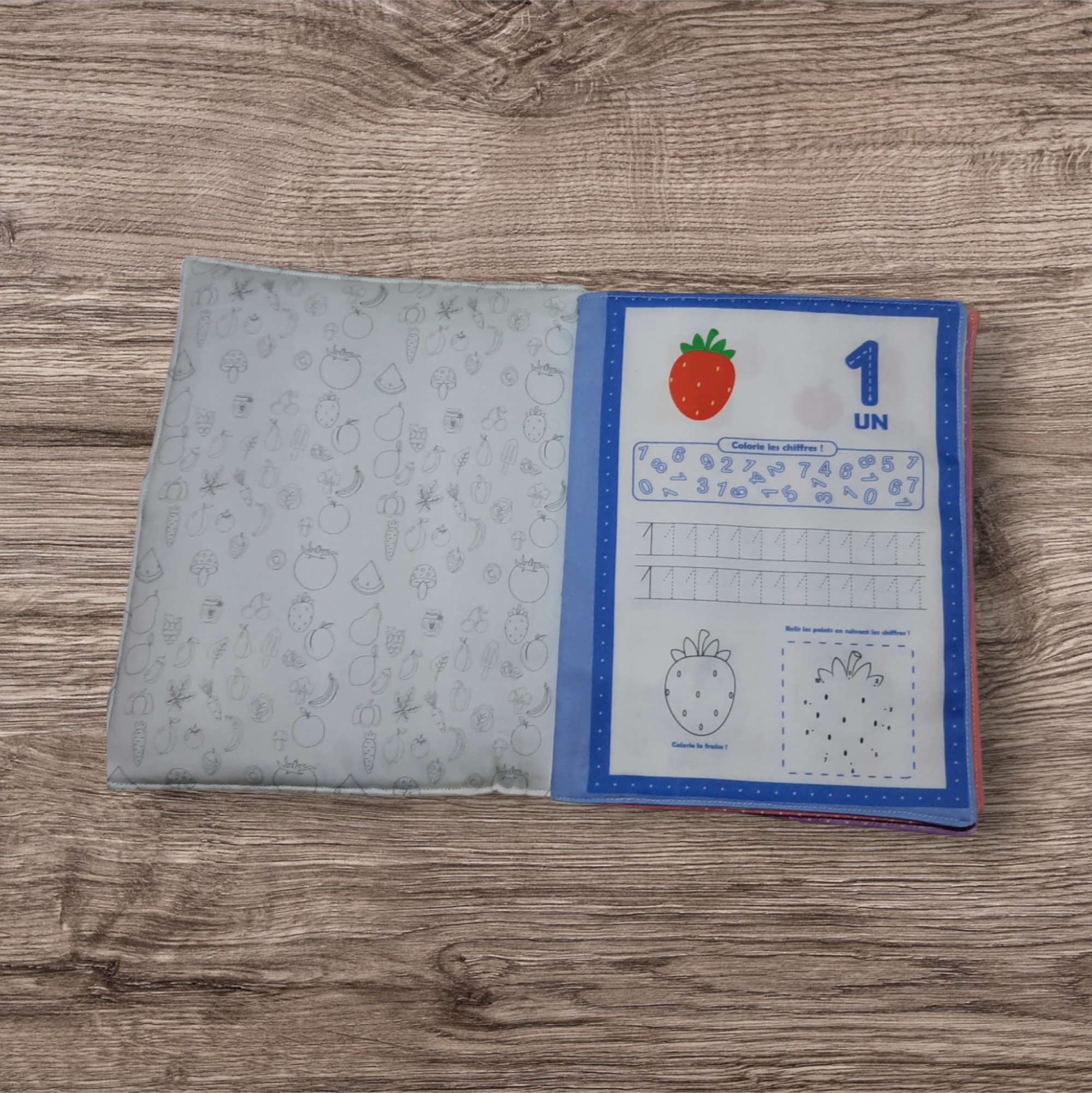 Cahier de Travail Réutilisable : Apprendre à Écrire les Chiffres avec des Fruits – Image 2