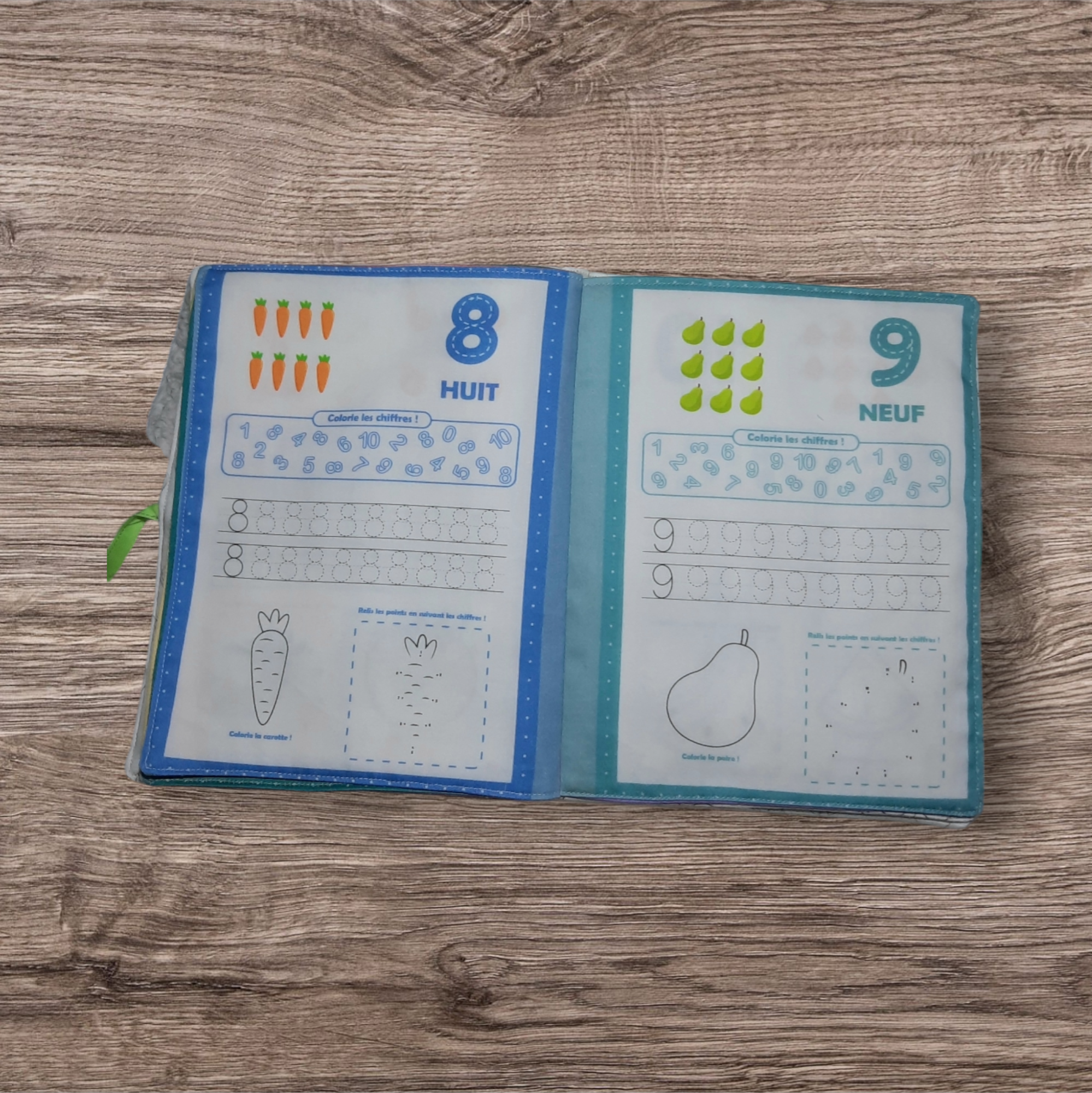 Cahier de Travail Réutilisable : Apprendre à Écrire les Chiffres avec des Fruits – Image 6