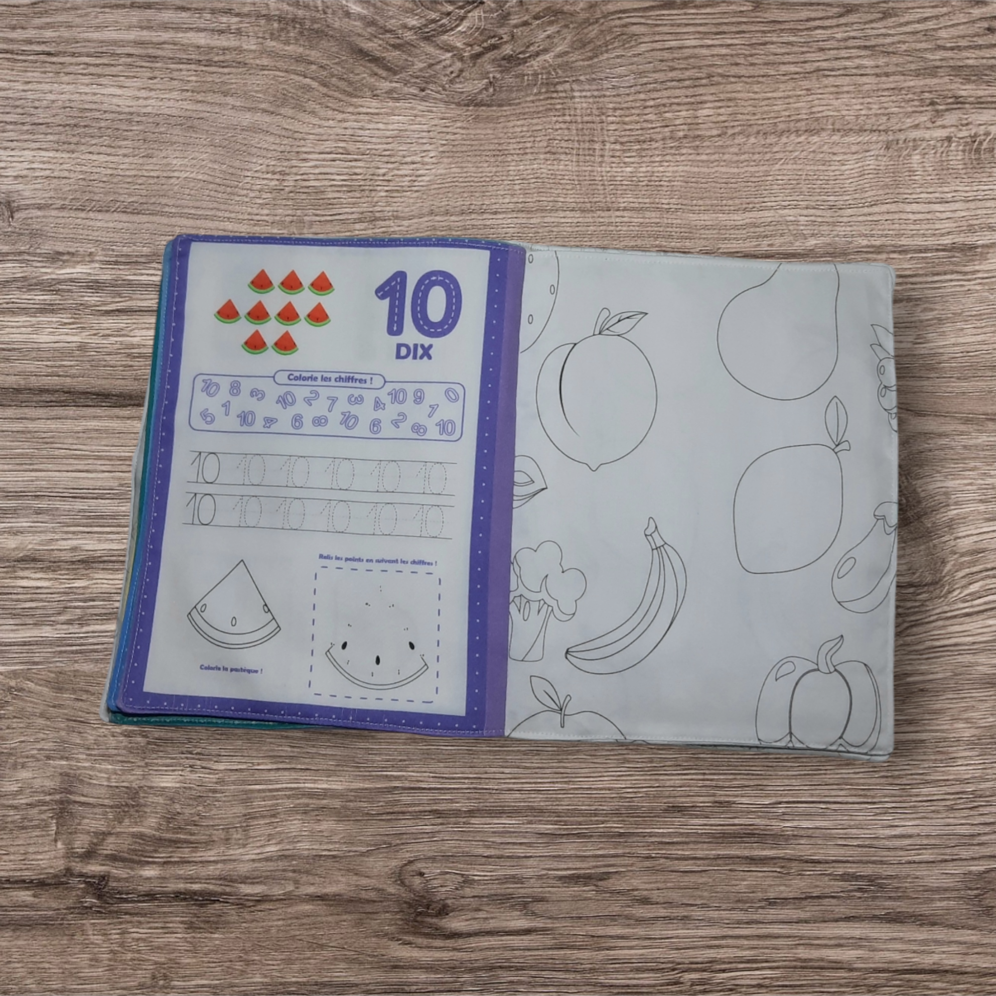 Cahier de Travail Réutilisable : Apprendre à Écrire les Chiffres avec des Fruits – Image 7