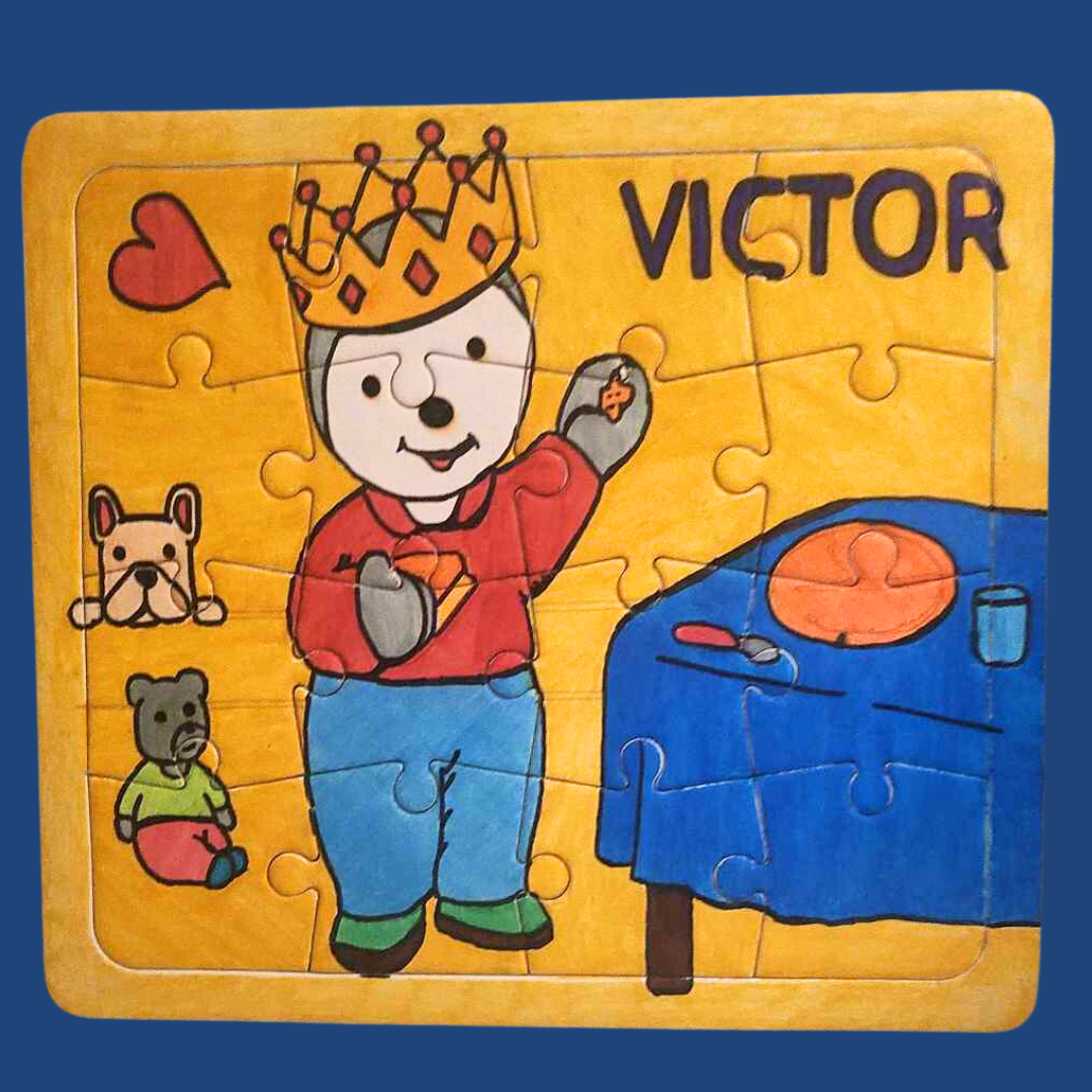 Puzzle personnalisé, idée cadeau, cadeau enfant, artisanat france, fait-main – Image 2
