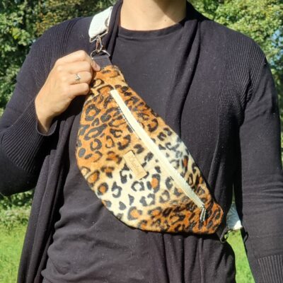 Banane Leopard velours ras