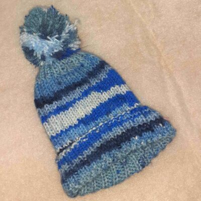 Bonnet enfant tricoté mains