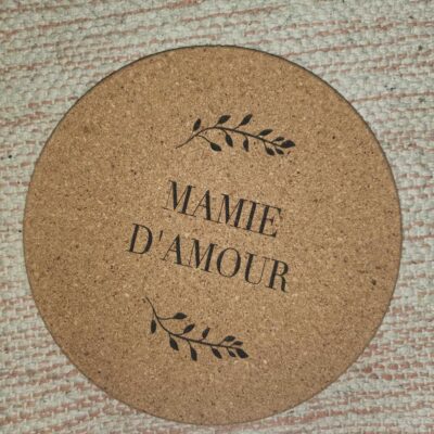 Dessous de plat en liège - personnalisé