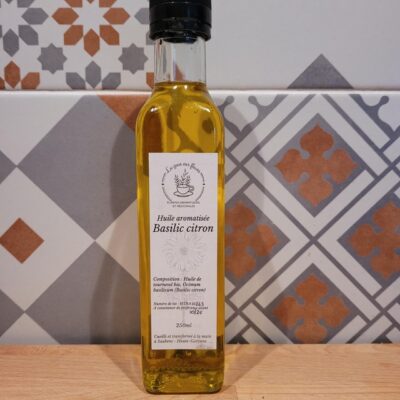 Huile de tournesol au Basilic citron
