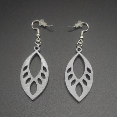 Boucles d'oreilles grises