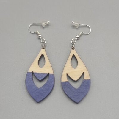Boucles d'oreilles bleues