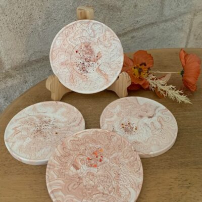Sous verres - EDOARDO - tendance marbrée