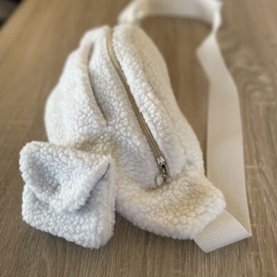 Sac banane adulte Sherpa blanc
