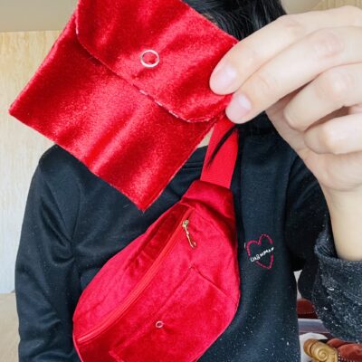 Sac banane adulte rouge