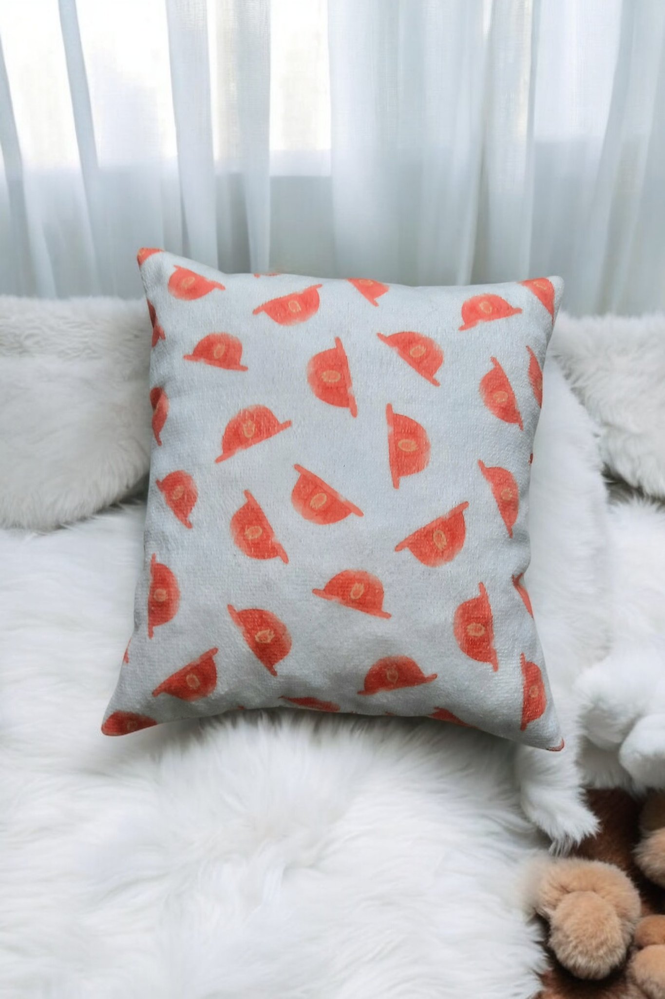 Coussin bébé en éponge de bambou – Motif Pompier | Fait main & Oeko-Tex – Image 3