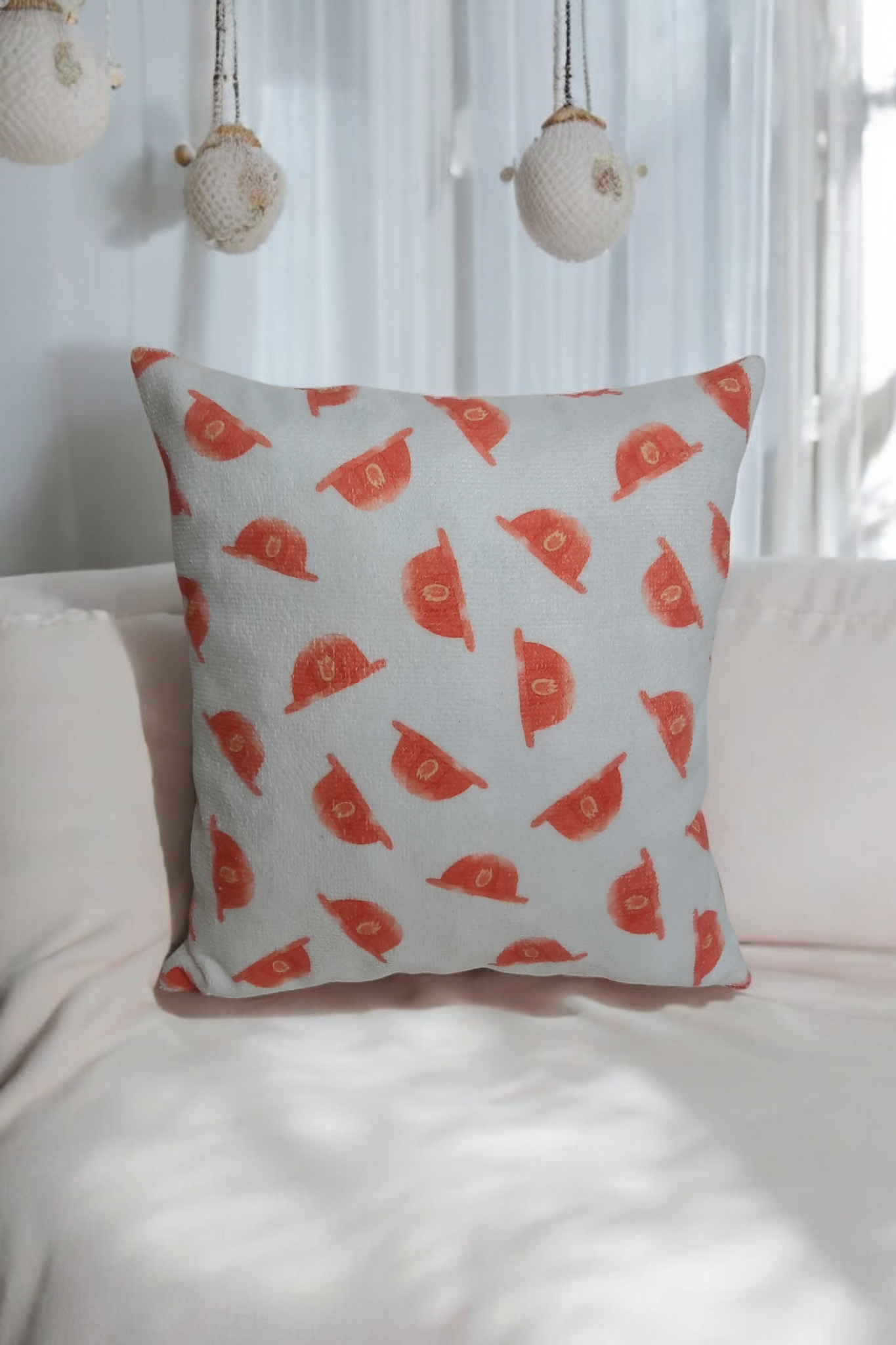 Coussin bébé en éponge de bambou – Motif Pompier | Fait main & Oeko-Tex – Image 2