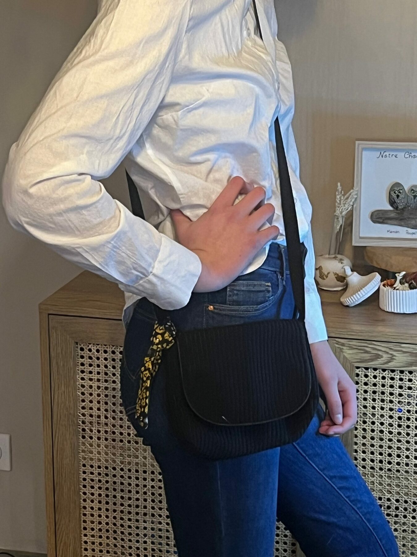 Mini sac "P'tite Poulette" Noir – L'élégance compacte et pratique – Image 4