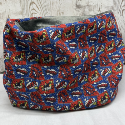 snood garcon motifs Spiderman Marvel Avengers doublure polaire ou coton -Ateliersdisa