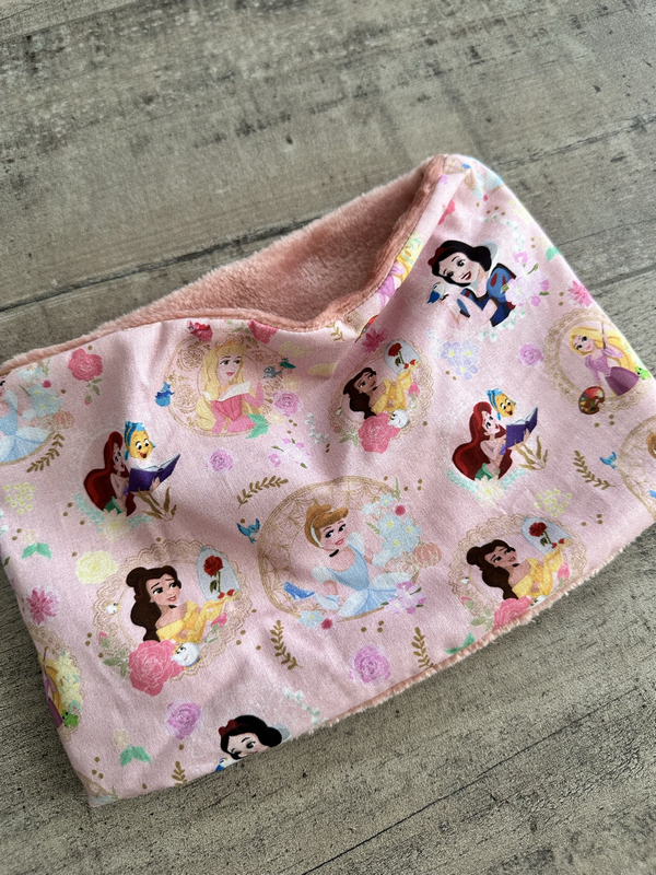 Cache cou snood enfant princesses Disney en polaire ou coton - Ateliersdisa