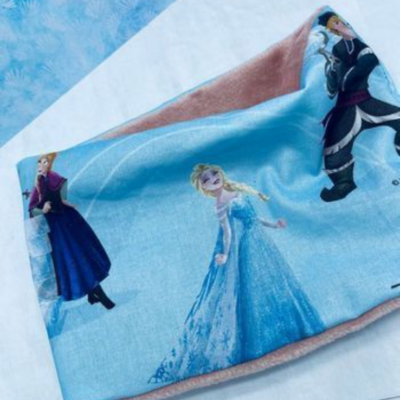 Cache cou snood enfant Reine des Neiges Disney en polaire ou coton - Ateliersdisa