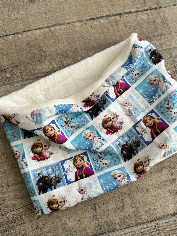 Cache cou snood enfant Reine des Neiges Disney en polaire ou coton - Ateliersdisa – Image 7