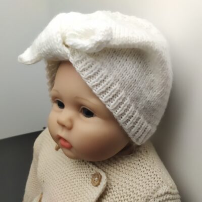 Bonnet turban laine pour bébé