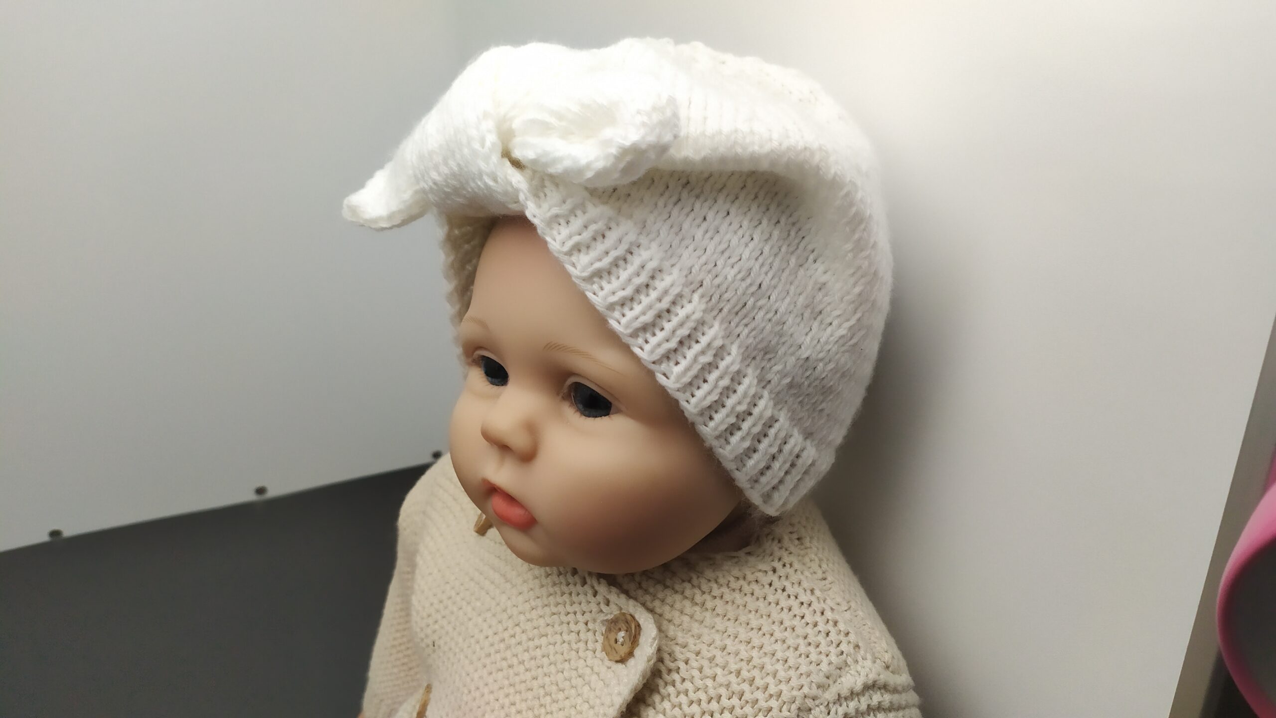 Bonnet turban laine pour bébé