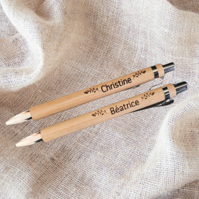 Stylo en bois personnalisé, idée cadeau, cadeau personnalisé, gravure bois