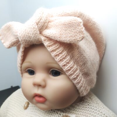 Bonnet turban laine pour bébé