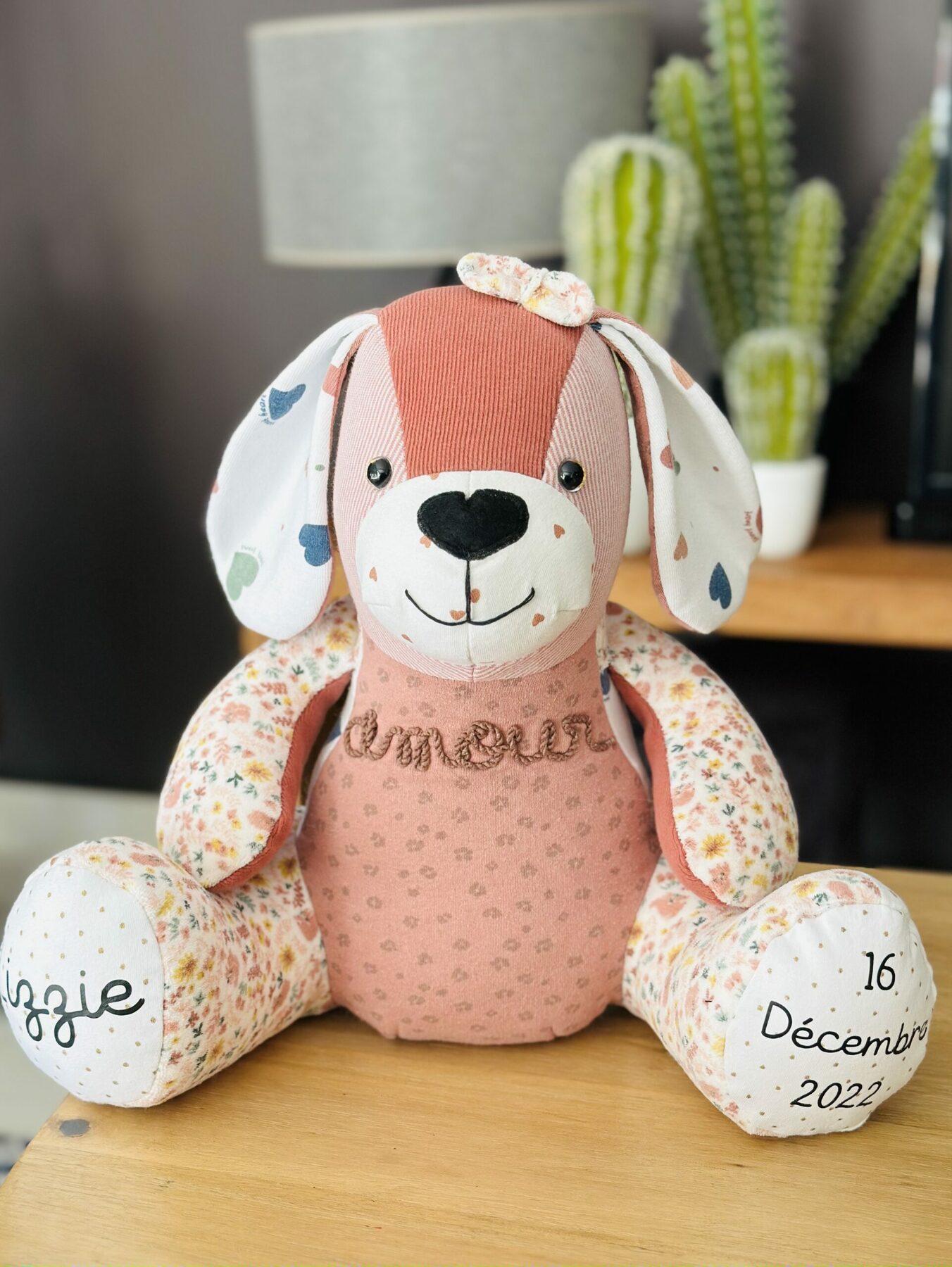 memory-doggy, peluche personnalisée confectionnée à partir de vos vêtements sentimentaux