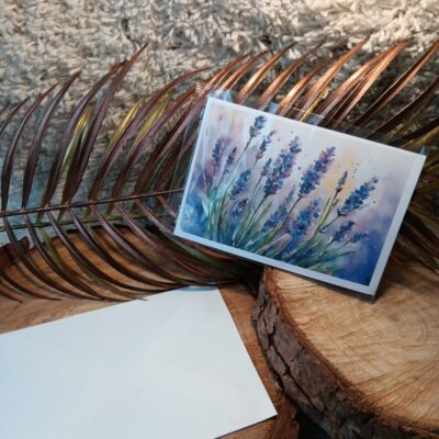 Carte postale ou décoration lavande