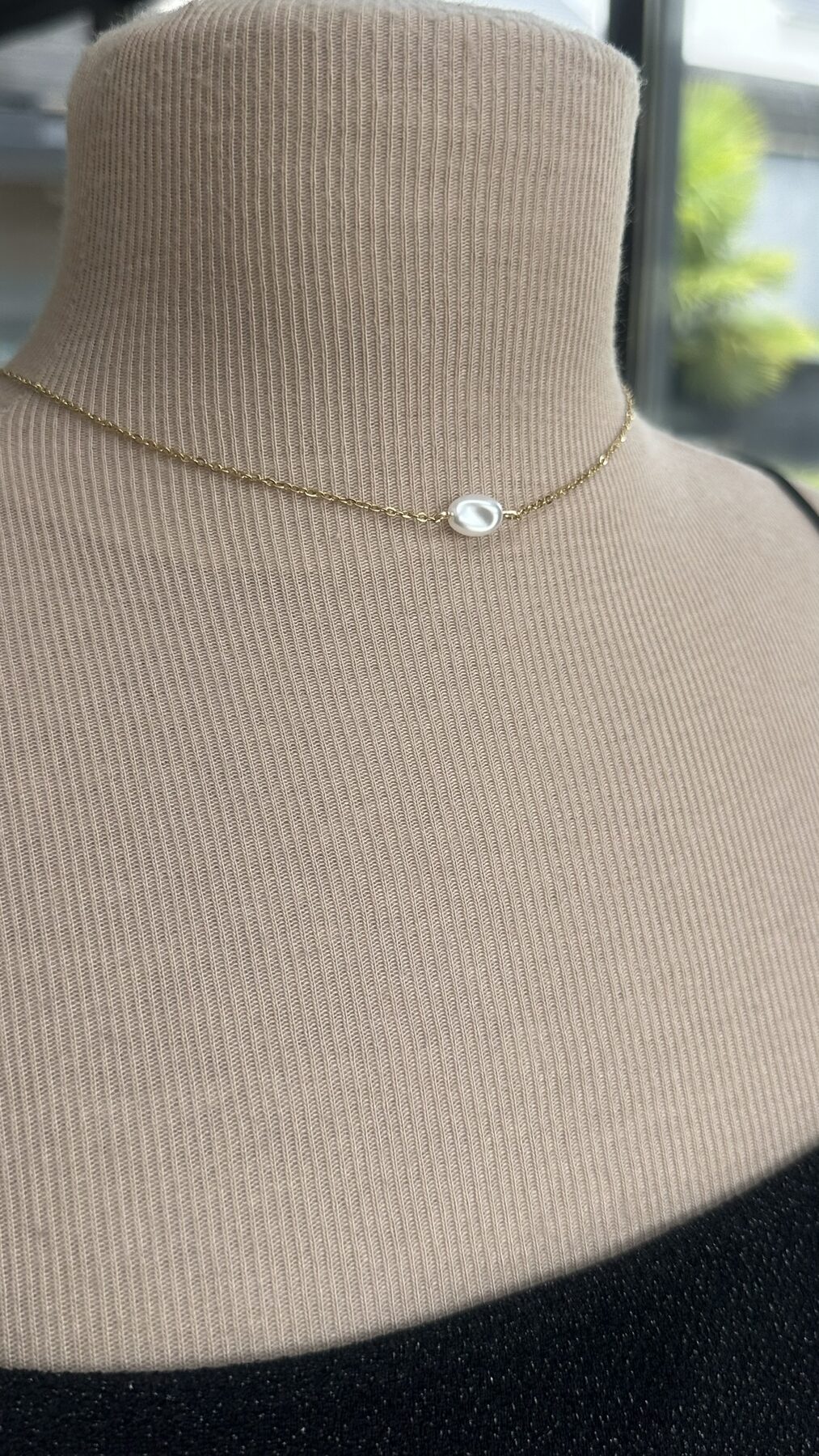 Collier dos mariée perles or acier … collier dos nu unique, création sur mesure selon vos envies - Ateliersdisa – Image 3