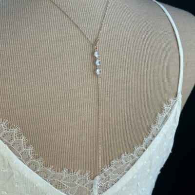 Collier dos mariée strass, cristal, perles … collier dos unique, création sur mesure selon vos envies - Ateliersdisa