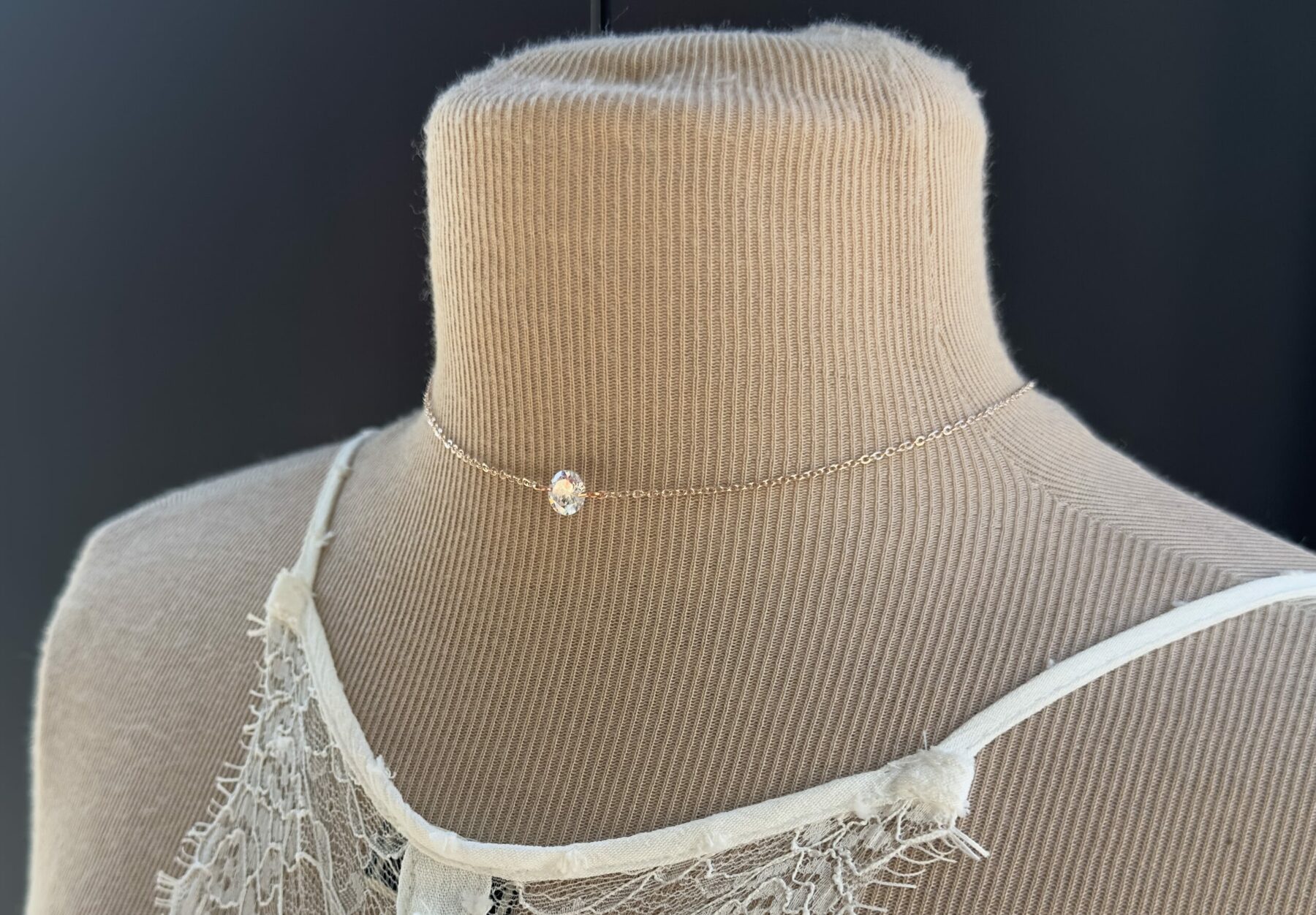 Collier dos mariée strass, cristal, perles … collier dos unique, création sur mesure selon vos envies - Ateliersdisa – Image 4