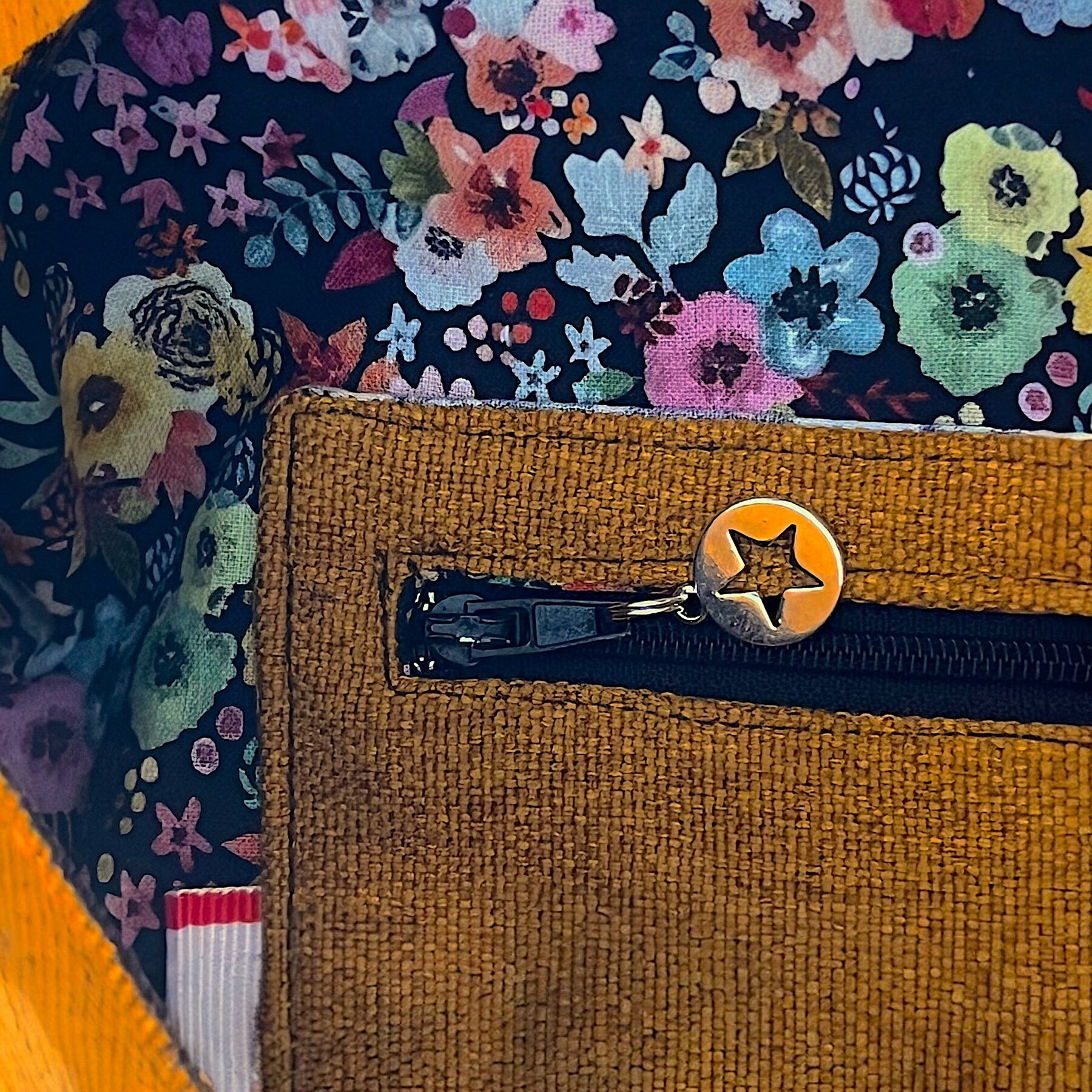 Sac cabas jaune citron et anses en cuir – Image 3