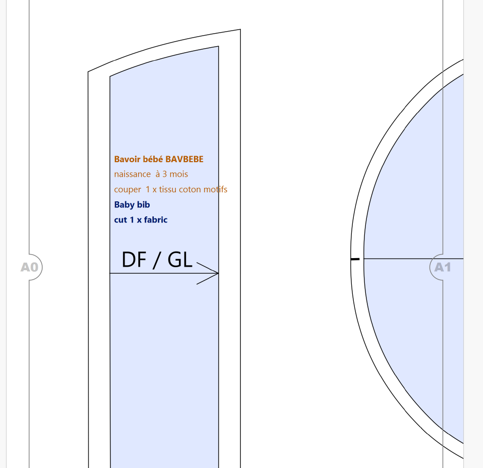 Patron pdf du bavoir bébé, téléchargeable – Image 6