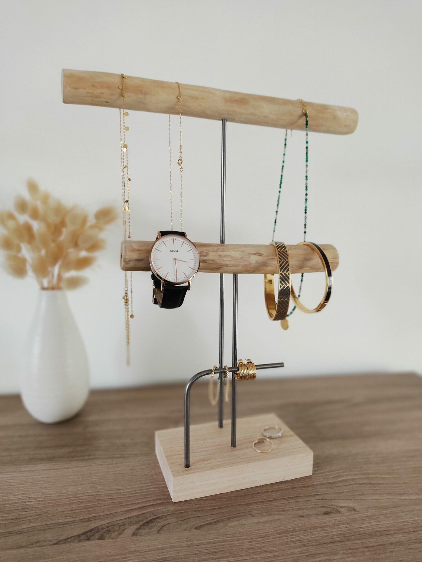 Porte-Bijoux Élégant en Bois, cadeau Noël femme – Image 7