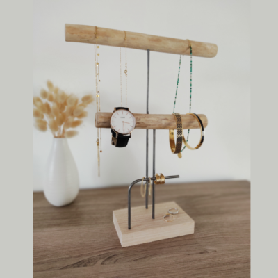 Porte-Bijoux Élégant en Bois, cadeau Noël femme