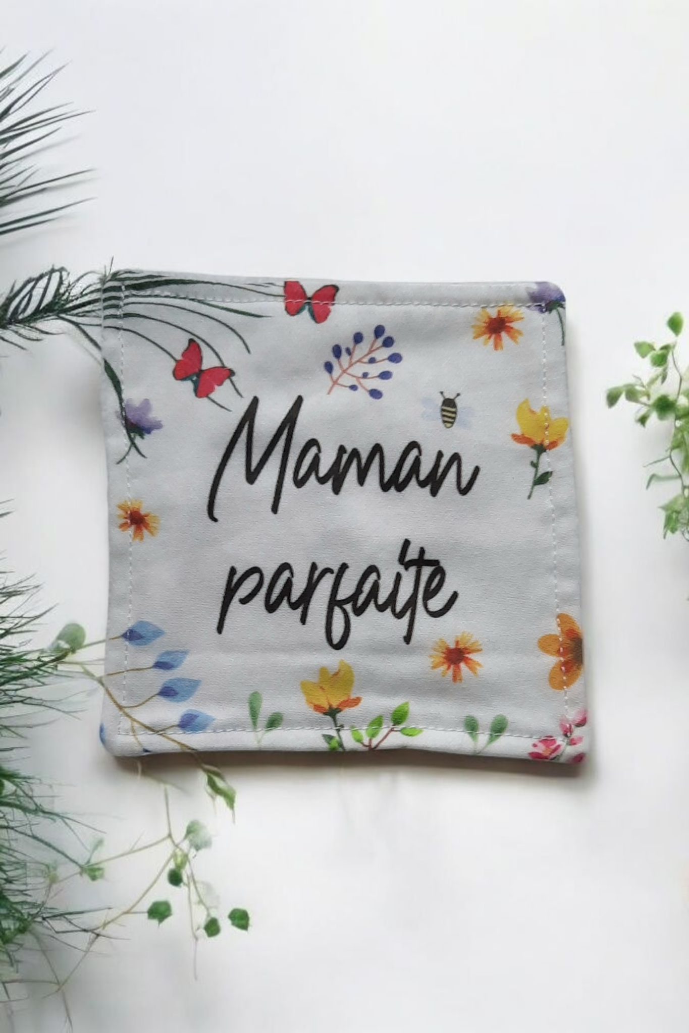 Lot de 4 lingettes démaquillantes lavables – "La plus géniale des mamans" | Cadeau fête des mères – Image 5