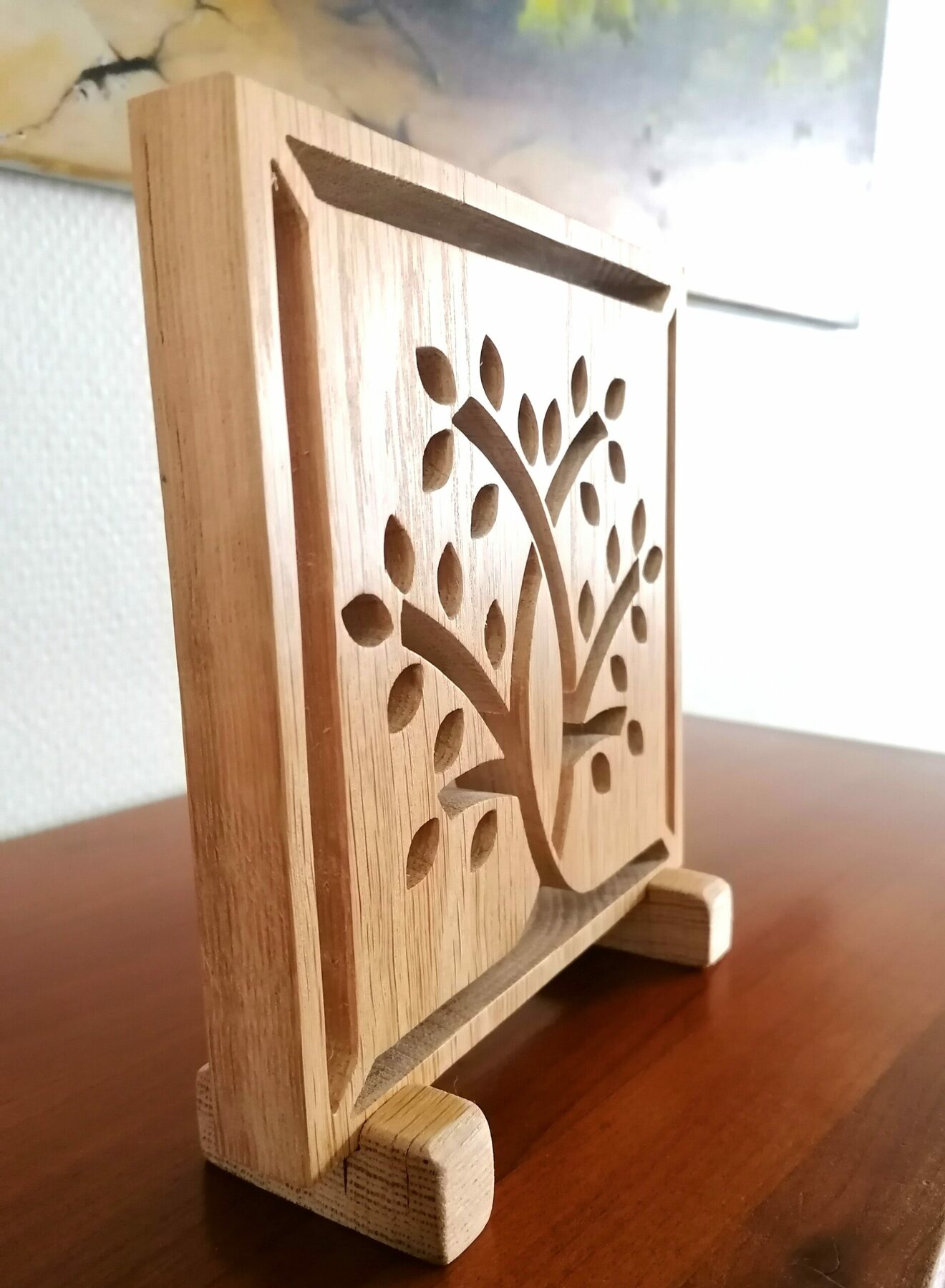 Arbre de vie en chêne, avec piètement amovible. – Image 2