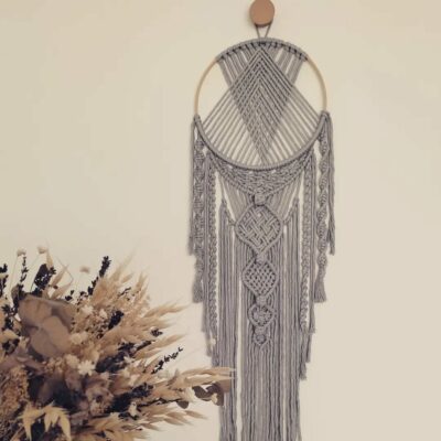Attrape-rèves en macramé