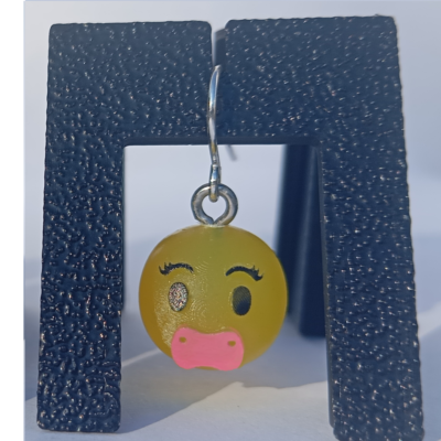 Boucles d'oreilles pendentifs émoji bébé