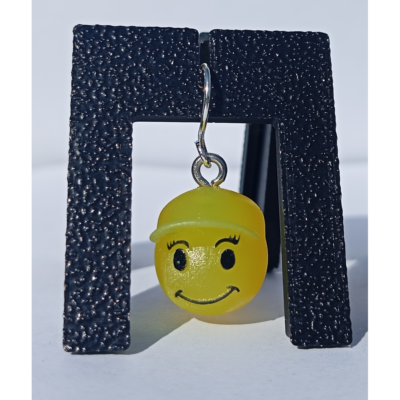 Boucles d'oreilles pendentifs émoji casquette
